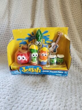 New Vintage Y2K Veggie Tales Jonah Movie Figure Pack